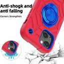 KCJ for iPhone 13 Mini Case/iPhone 12 Mini Case with [2×Screen Protectors+1xCamera Lens Protector] &Kickstand Soft Silicone+Hard PC Full Body Protection Heavy Duty Phone Case 5.4"