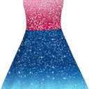 uideazone Girls Diamond Dress Size 8 Size 9 A-line Princess Dress Shiny Sling Sundress for Party Casual Preschool Home Red Blue, L