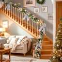 WBHome 9 Feet/108 Inch Christmas Garland Woodland Themed Holiday Decorations (Maillard)