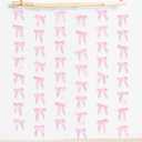 Pink Satin Ribbon Bow Hanging Garland, Bow Garland Bows Party Hanging Decortions, Girls Bows Birthday Baby Shower Decorations, Tying The Knot Bridal Shower Bachelorette Party Decor