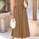 KIRUNDO Summer Dresses for Women 2026 Halter Maxi Wedding Guest Party Cocktail Semi Formal Elegant Classy Long Sundress