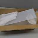 4 Pack Acrylic Risers Display Stands, Acrylic Shelf Riser Display Risers, Spice Rack for Dishes, Spices, Soda Cans and Bottles12.4 x 4 x 4.6 inch
