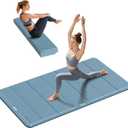 PAIDU Foldable Yoga Mat thick- 2/5" (10MM) TPE Non-Slip Design, Quick FoldEasy Storage, 75x40 Extra Long/Wide for Indoor Yoga, Pilates and Outdoor Travel Workouts