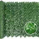 Bybeton Artificial Ivy Privacy Fence - 40" x 120" UV-Resistant Green Fake Vines Leaf Grass Wall - Patio, Balcony, Garden, Backyard Decor
