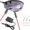 Dual Laser Garage Parking Assist Guide, 360-Degree Adjustable Parking Sensor with AC Adapter, Stop Indicator Light Distance System Wider Angles Park Assistance for Car SUV