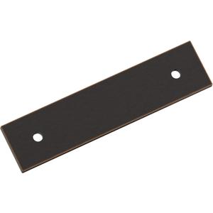 Amerock Ladera 3 inch (76mm) Center-to-Center Rectangle Oil-Rubbed Bronze Cabinet Pull Backplate, BP37761ORB
