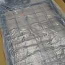 VEVOR Folding Shopping Cart, Jumbo Grocery Utility Cart with Double Baskets, 360 Swivel Wheels, 110 LBS Large Capacity Heavy Duty for Laundry, Shopping, Grocery, Luggage, Black