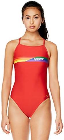Speedo Women's Swimsuit One Piece Endurance The One Printed Team Colors, 32
