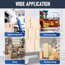 3 Inch Caster Wheel Set of 4 Heavy Duty Black Casters Plate Caster Wheels with Brake, Locking Casters Polyurethane Swivel Castors for Furniture and Workbench Cart(2 with Brakes & 2 Without)