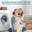 4681EA2001T Washer Drain Pump Motor Replacement for OEM Kenmore & LG,4681EA1007G 4681EA1007D AP5328388,Fits WM2101HW WM3270CW WM3431HS WM3770HVA Washing Machines,High-Density Silicon Steel Sheet