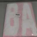 Pink and White Bathroom Rugs, Bath Letters Non Slip Bathroom Mat, Soft Absorbent Cute Bath Mat, Machine Washable Quickly Dry Comfortable Bathmat for Bathtub, Bedroom, Shower, Living Room (16 x 24 in)