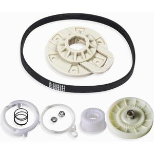 W10721967 Pulley Clutch Kit W10006384 Drive Belt W10528947 Basket Hub by BlueStars - Compatible with Whirlpool Kenmore Maytag Washers - Replaces PS10057144 W10006354 W10006356 W10239973 WTW5000DW1