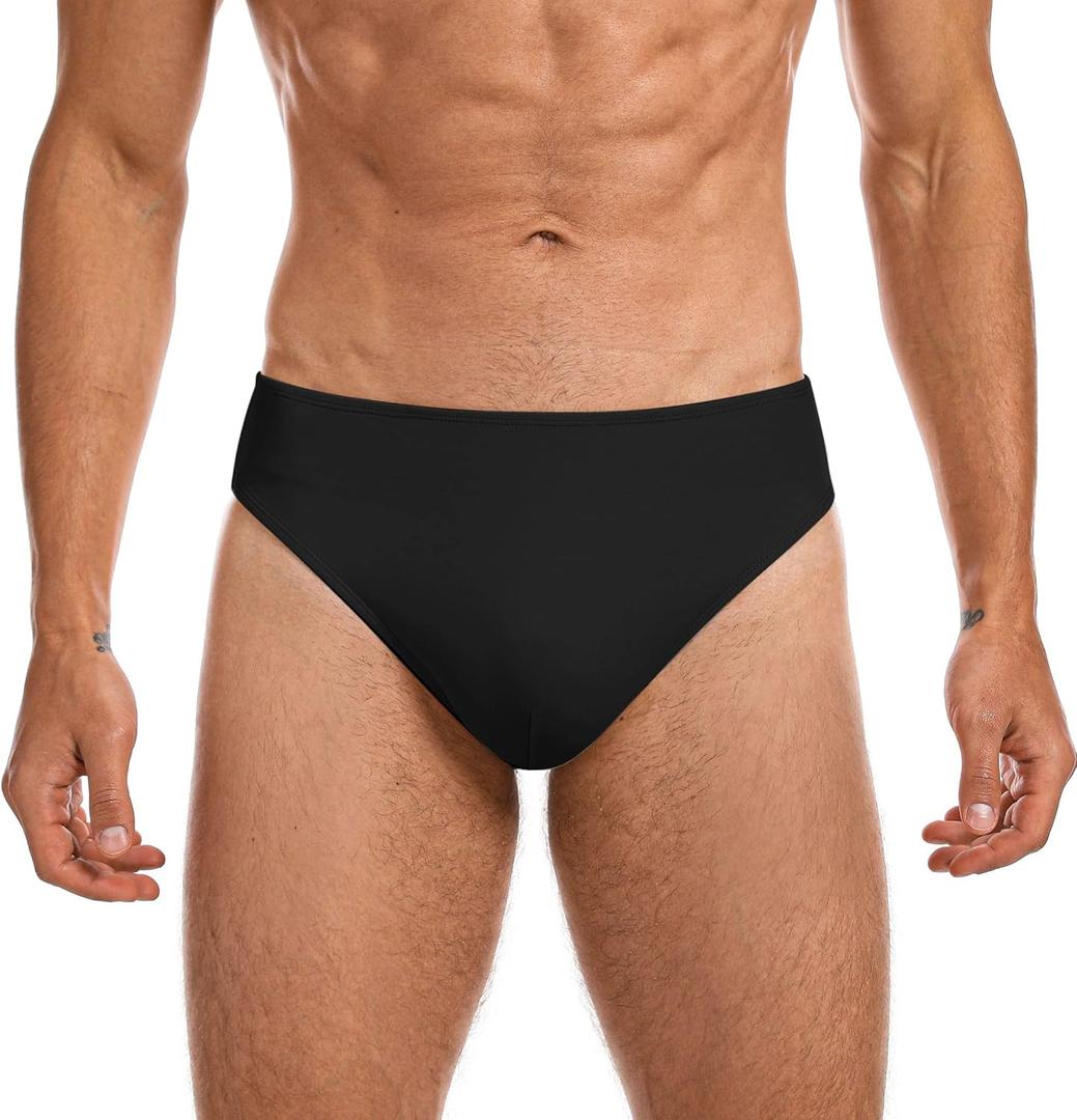 Men's Full-seat Dance Brief,Support Dance Ballet Belt (Large, Black)