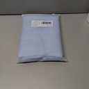 Set of 2 Fringe Throw Pillow Covers with Tassel Trim for Farmhouse Living Room,Soft Cotton & Cozy Linen, Boho Sytle Decorative Home (Baby Blue, 20x20 Inch)