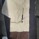 Patio Umbrella Cover - Heavy Duty 600D Oxford, Waterproof, Fits 7ft to 10ft Umbrellas, Outdoor Garden Parasol Cover with Push Rod, Beige & Brown