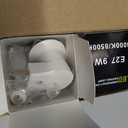 Ostwiki 2 Pack Rechargeable Light Bulb,Emergency Light Bulbs for Power Outage Hurricane Camping 9W E27 3000K Warm 1200mAh Battery Backup Soft Light Bulbs for Lamps,Battery Bulb