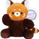 SuzziPals Heatable & Coolable Red PandaStuffed Animals, Cute Microwavable Heating Pad Plushies for Soothing & Relaxation, Stuffed Red PandaPlush Toys, Red Panda Plush Toy Gift