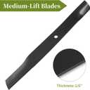 Replacement 110-6568-03 Mower Blades Fits Lawn Tractor 42'' Deck, Medium Lift Blade Compatible with Toro/ex Mark/Quest Series TimeCutter Z4200 Z4220 Z4235 SS 4235, 2 Pack