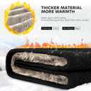 Winter Neck Warmer,Fleece Lined Infinity Scarf Thicken Windproof and Dust Skiing Circle for mens women Double-Layer Knit Chiristmas Gift for Women Men Girl Boy Stocking Stuffer Filler (Black)