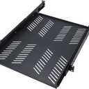 1 Pcs 1u Sliding Rack Shelf, Mounting 21.7-35.4 Inch Depth