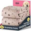 Super Absorbent Washable Pee Pads for Dogs - 2-Pack Superior Reusable Puppy Pads Pet Training Pads 100% Waterproof Dog Pee Pad Protects Against Urine Leakage Non-Slip Grip Prevents Slipping& Bunching, 24"L x 18"W