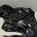 Morph Black Catsuit For Women Leather Jumpsuit Cat Suit Womens Adult Black Cat Bodysuit Costume with Accessories Size S