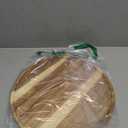 11.5 Inches Candle Holder Tray Home Decor, Round Wood Tray for Coffee Table, Small Wooden Serving Decorative Trays for Home