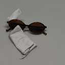 BOTEN Retro Oval Sunglasses for Women Men Small 90s Sun Glasses Trendy Round Shades Cute Designer Sunnies (Tortoise Frame - Brown Lens)