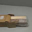 LazBlinds No-Drill Cordless Roman Shade - Light Filtering Natural Wood, Easy Install Bamboo Blind for Windows 29" W x 48" H, Malay Umber