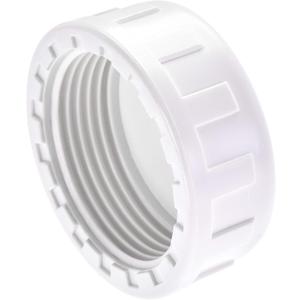 uxcell 1-1/4PT Pipe Fitting Cap, PVC Round Female Thread Hose Connector, for Garden and Outdoor Water Pipes End, White