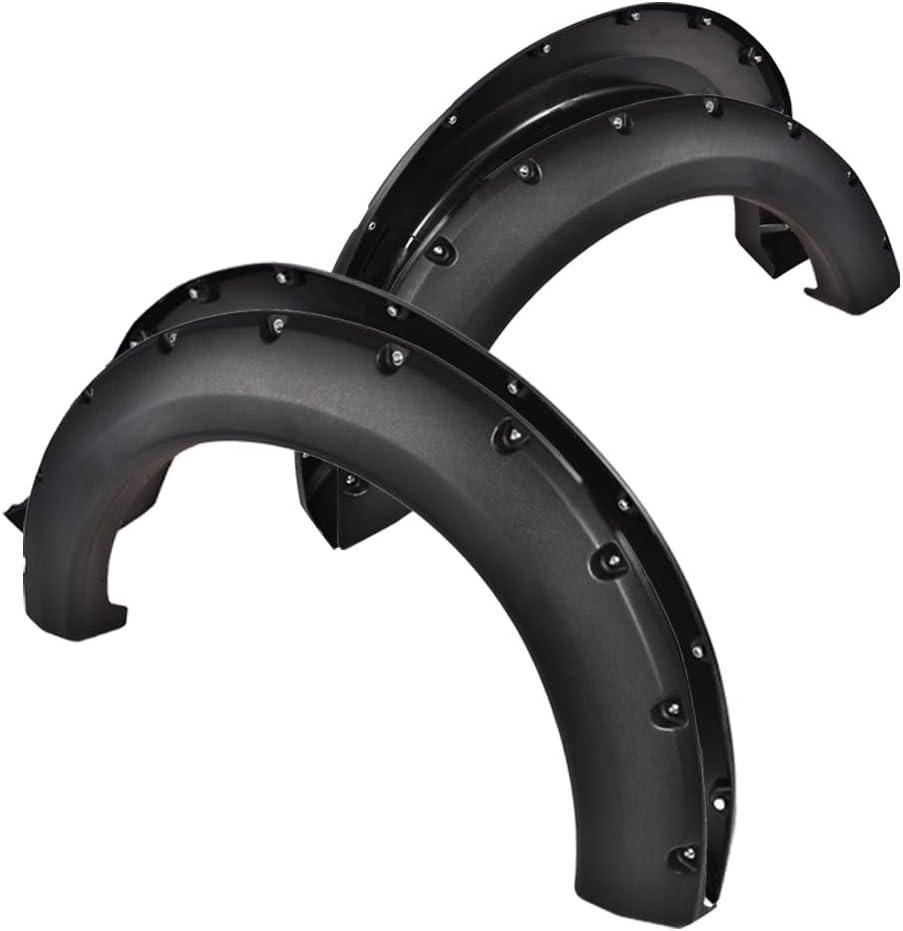 GRAND ORANGE Fender Flares, Fit Ford F150 2004-2008 Styleside with 66.0" / 67.0" / 78.0" / 96.0" Bed Length, Fit Lincoln Mark LT 2007-2008 Styleside with 67.0" / 78.0", Textured Riveted Style