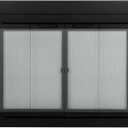 Pleasant Hearth Ascot Small Glass Fireplace Doors