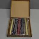 PVC Heat Shrink Capsules, 120 Pieces Wine Shrink Wrap Caps, 3 Color Wine Bottle Capsules Shrink Caps for Professional Wine Making Cellars and Home Use (Black, Red, Gold)