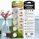 10 x GutAlkaLi 5 Pack CR2032 Batteries - CR2032 3V Battery - CR 2032, 3 Volt Coin Battery