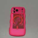 DOMAVER for iPhone 17 Pro Max Case for Women, 1X Screen Protector+1X Wrist Strap, [Compatible with MagSafe] [Full Camera Protection] Cute Wave Matte Phone Case for iPhone 17 Pro Max, Hot Pink