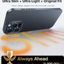 TORRAS Slim Fit Designed for iPhone 15 Pro Max Case 6.7 inch, Ultra-Thin 15 Pro Max Case 2023, Lightweight Hard PC Cover Phone Cases for iPhone 15 ProMax Case Matte Black, OriginFit