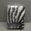 Large Zebra Print Area Rug Carpet Faux Cowhide Leather Animal Simulation Plush Mat Cute Soft for Home Decor Black and White 4.9'x6.6'