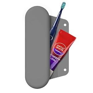 iTokGok Silicone Electric Toothbrush Travel Case, Manual Toothbrush Travel Cover for Men and Women,Toothbrush Holder for Travel,Gym and More, Fits Most Manual and Electric Toothbrushes 