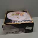 AVLA Acrylic Cake Plate with Dome, 13 Inch Cake Stand with Cover, Diamond Pattern Serving Platter with Lid for Display, Party, Entertaining, Diamond Shaped Handle