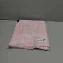 2 Packs Grid Embroidery Throw Pillow Covers, 24x24 Inch Pink, Farmhouse Linen Decorative Pink Cushion Covers for Sofa Bed Living Room Home Decor