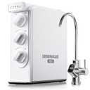 DESENRUIS Reverse Osmosis System, Dual RO Water Filter, 800 GPD Fast Flow, 3:1 Pure to Drain, Tankless Under Sink RO System, Reduce PFAS & TDS, Smart LED Faucet