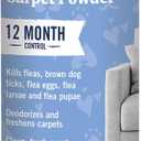 PETARMOR Home Carpet Powder for Fleas and Ticks, Protect Your Home From Fleas and Deodorizes Carpets, 16 Ounce