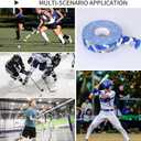 Worutuk Grip Tape Hockey Tape Sticks Anti-Slip Waterproof Blue Camouflage Wrapper Easy to Stretch and Tear for Ice Hockey, Skiing, 1 Pack