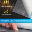 OCEANBROAD Diamond Boat Flooring with Self-Adhesive 96''x16''/38''/47'', 96''L x 38''W-25.33sqft