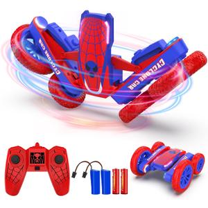 Remote Control Car Spider RC Cars Double Sided 360°Flip 4WD Rechargeable Drift RC Race Car Boys Toys Birthday Gifts for 4 5 6 7 8 9 10 11 12 Year Old Boys Easter Basket Stuffers for Kids