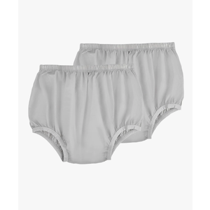 AQX Adult Leakproof Underwear for Incontinence, Washable Low Noise Reusable Adult Diaper Cover, Grey Plastic Pants Cover Unisex 2Pcs Size XL