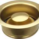Akicon Kitchen Sink Brass Gold Finish Garbage Disposal Flange Stopper, One Size Disposal Rim, Fit 3-1/2 Inch Standard Sink Drain Hole