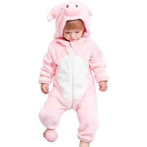 Halloween Baby Pink Pig Costumes Toddler Outfit Infants Cosplay, 110/90
