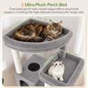 Globlazer 77in Cat Tree Tower for Indoor Cats Large Adult, F77, Light Grey