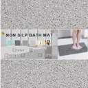 Nonslip Bathtub Mat, Anti Slip Bath Mat 0.6" Extra Thick, Quick Dry Bath Tub Anti Slip Shower Mat, Loofah Non-Slip Bath Mat for Tub Bathroom Pool Kitchen Entryway Home Hotel(Light Gray 16x27)